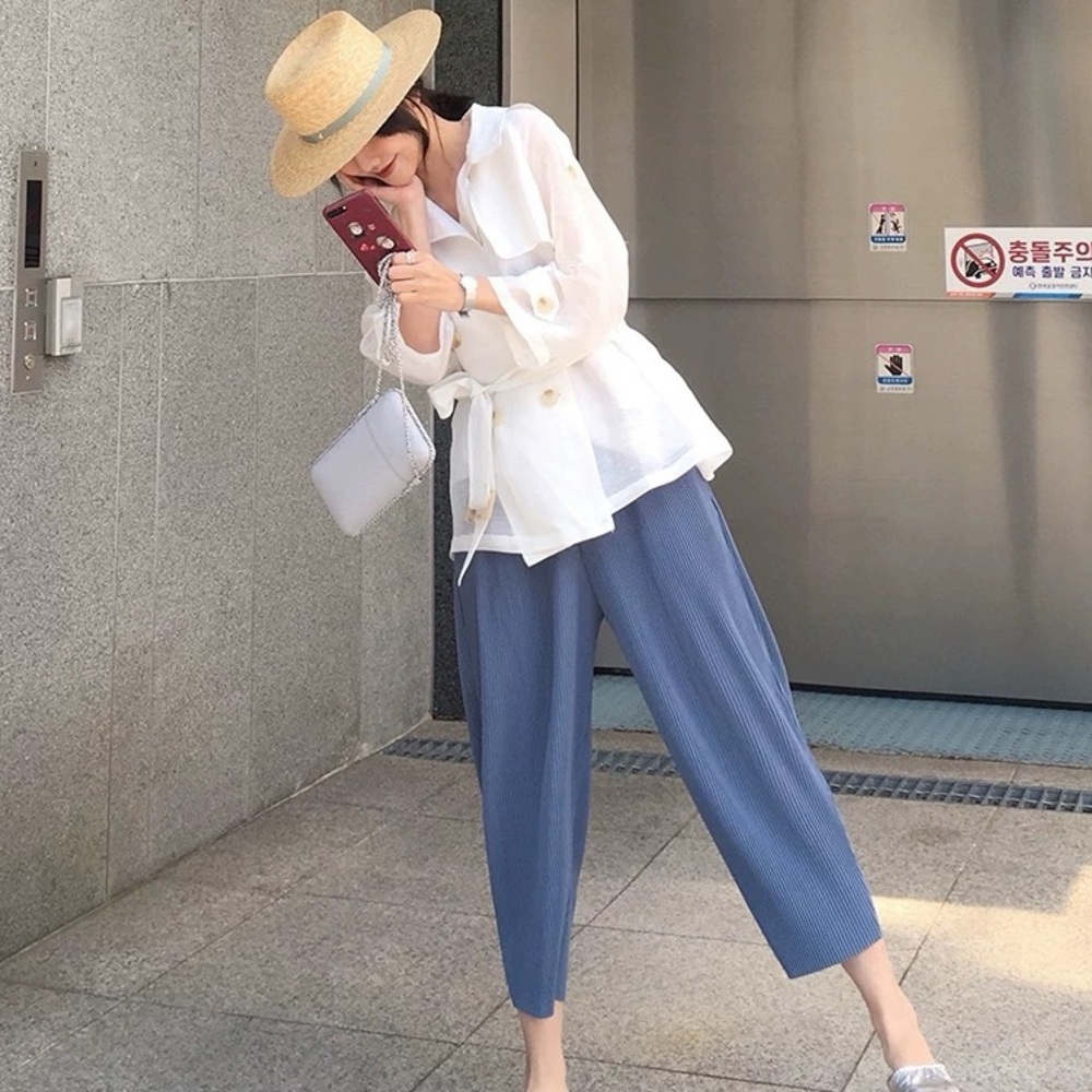 ASM - Stylish Blue Women's Pants